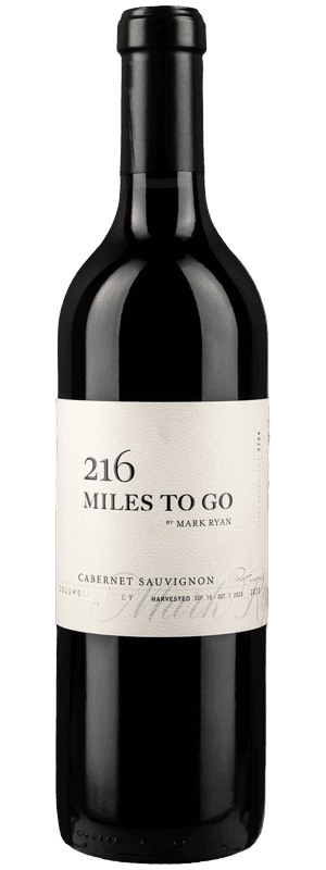 Bottle of 216 Miles to Go Cabernet Sauvignon by Mark Ryan