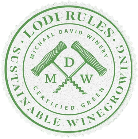Lodi Rules Certified Green sustainable winegrowing seal