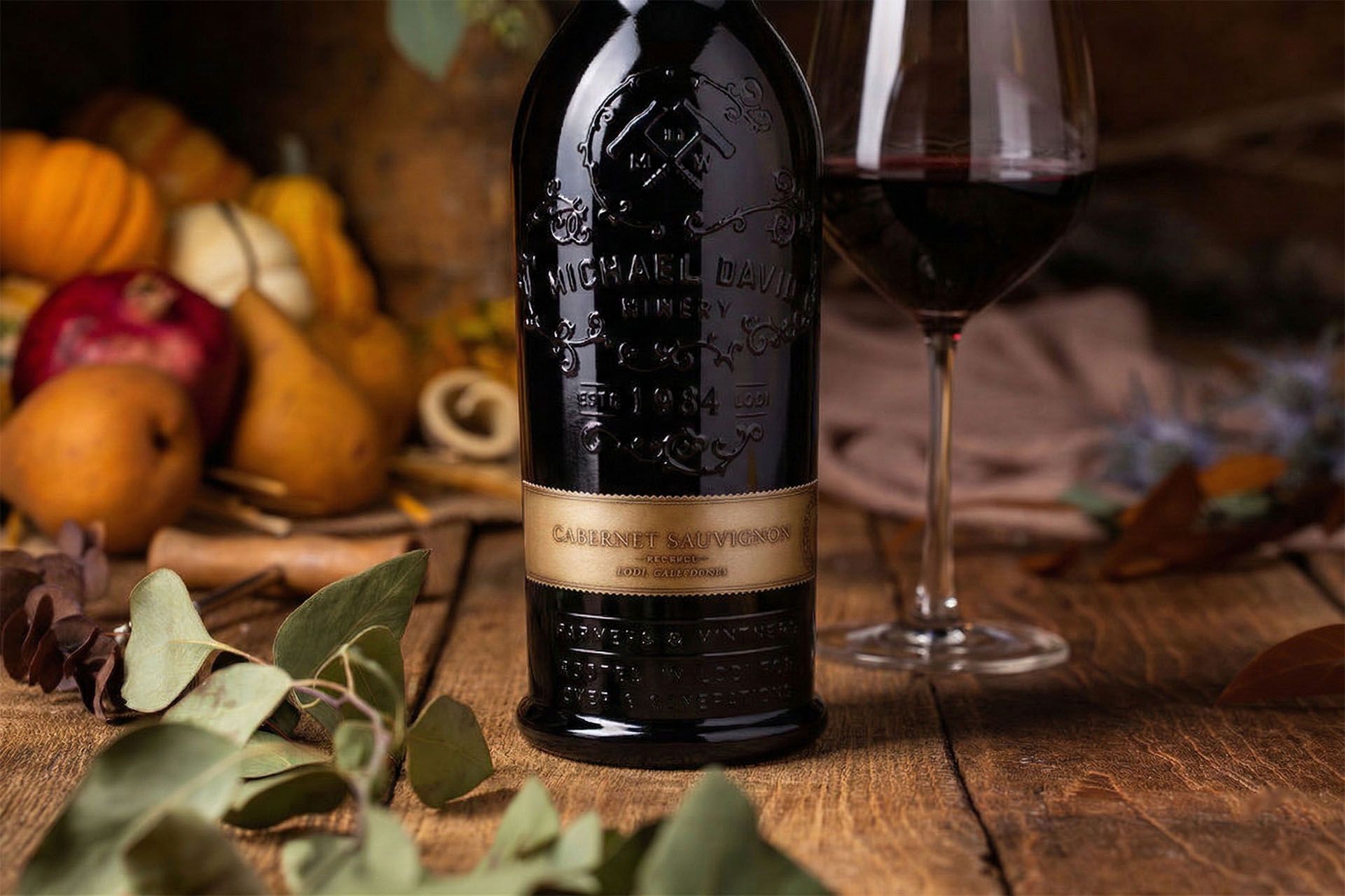 Armstrong Vineyard old vines at twilight with dramatic sky