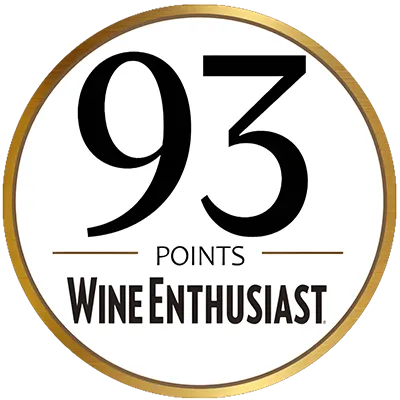 Wine Enthusiast 93 points score medal
